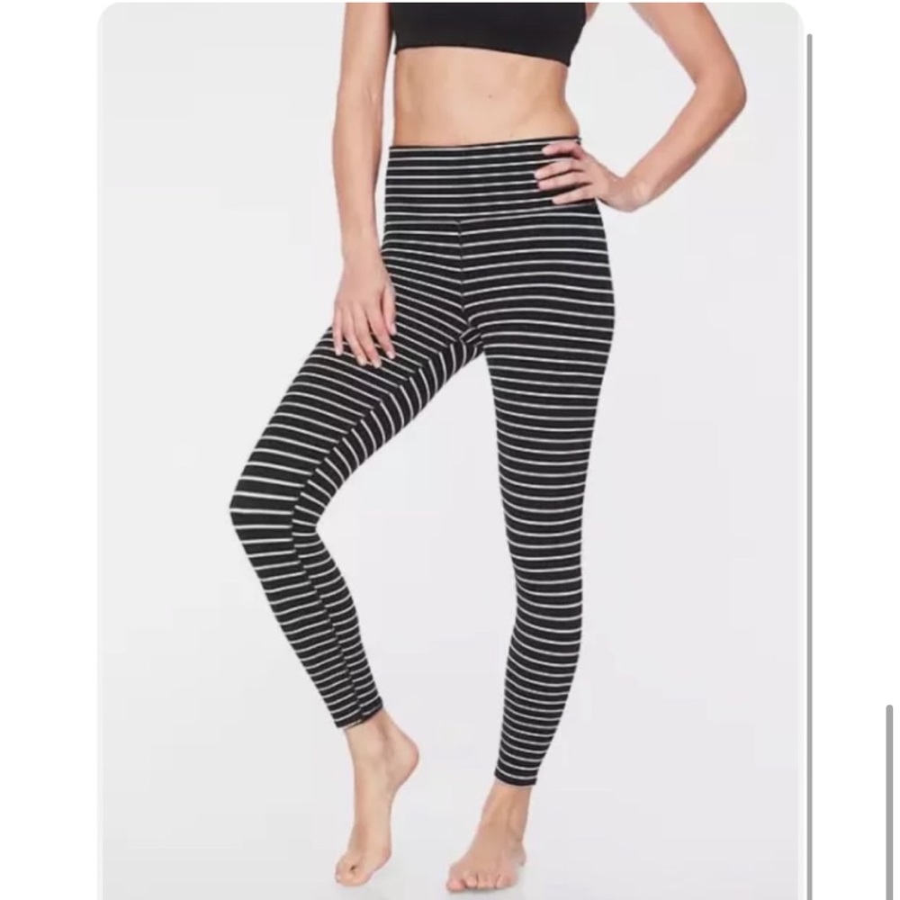 Athleta striped leggings